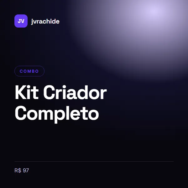 Capa de Kit Criador Completo